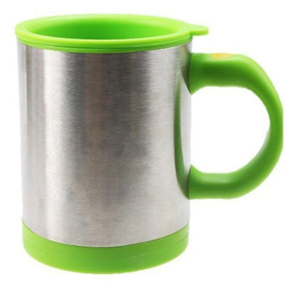 Tazza termica auto mescolante per il cappuccino con il coperchio e batterie AAA