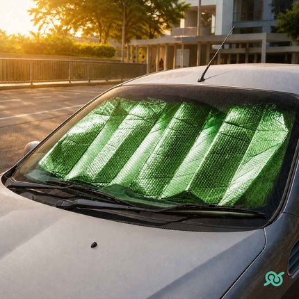 Parasole Auto Parabrezza Riflettente Pieghevole con Ventose Universale