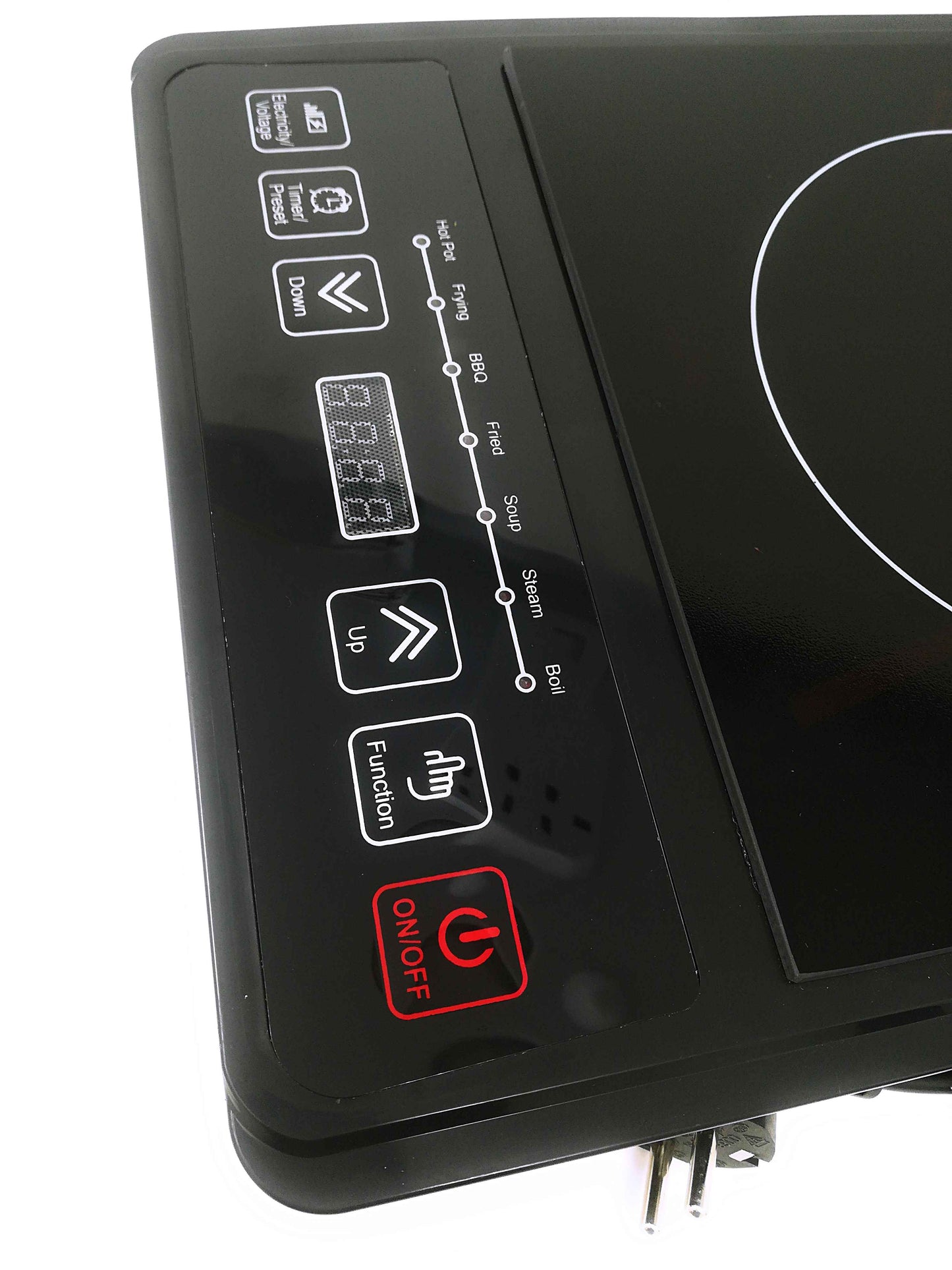 Piastra Ad Induzione Portatile 2000W Piano Di Cottura Fornello Elettrico 270°C