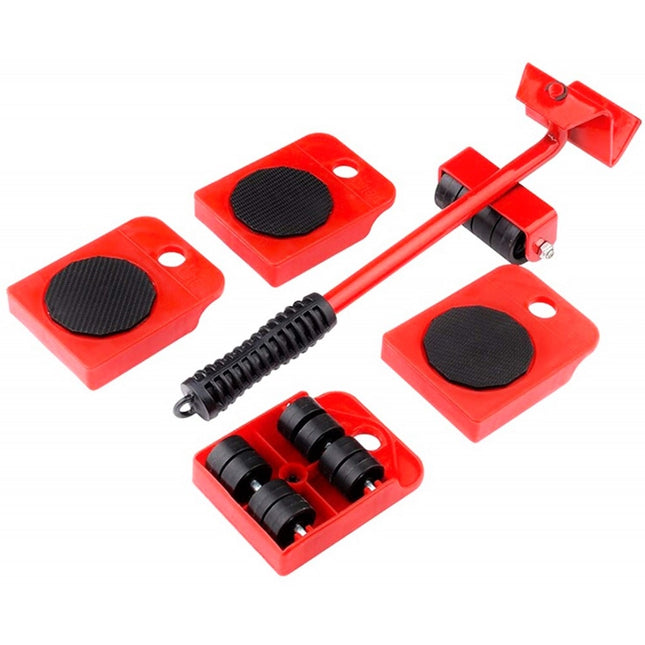 Kit Sollevatore Mobili Con Piastra A Ruote Per Spostare Fino A 150 Kg Di Peso