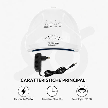 Lampada UV A Led Da 48 W Per Ricostruzioni Unghie Mani E Piedi Fornetto Nail Art