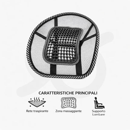 Supporto Lombare Ergonomico Per Auto Poltrona E Sedili Schienale Da Ufficio