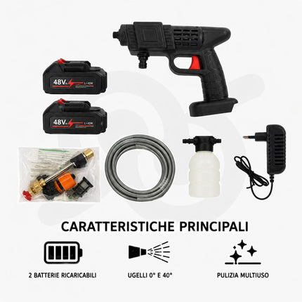 Fresa Idropulitrice Ad Aria Compressa Per Lavaggio Interni Con Getto Spray