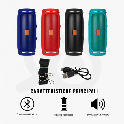 Altoparlante Bluetooth Impermeabile Mini Cassa Stereo Con Vivavoce E Microfono
