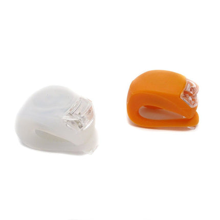 Kit Di 2 Luci Led Per Bicicletta Di Sicurezza Bici Anteriore E Posteriore Bike