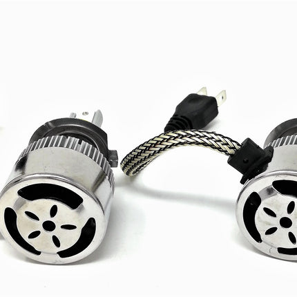 Coppia Di Lampade A Led Per Auto Moto C6 H7 6000K Fari Luce Bianca Lampadine