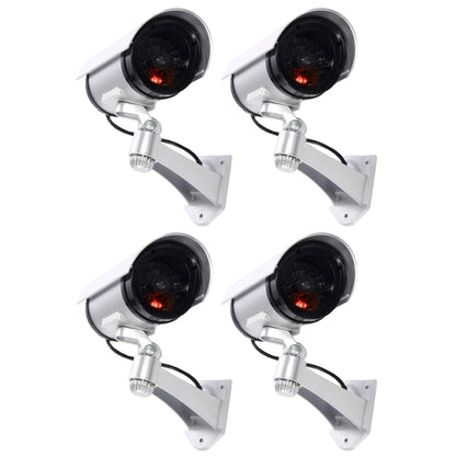 Telecamera Di Sorveglianza Finta Da Esterno Luce Led Lampeggiante Infrarossi