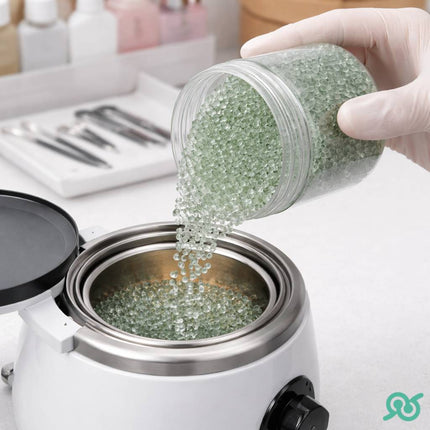 Microsfere di quarzite per la sterilizzazione e con il tappo a vite