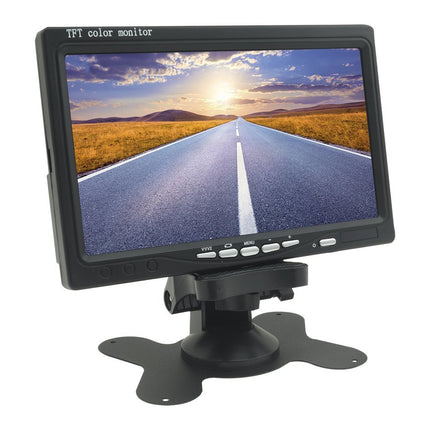 Monitor TFT LCD da 7 pollici con telecomando e supporto da 12V per la retromarcia
