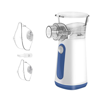 Aerosol portatile nebulizzatore mesh USB o pile con maschere adulti e bambini