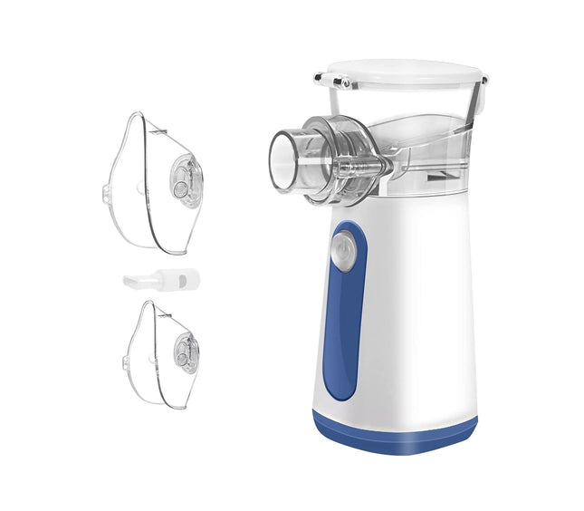 Aerosol portatile nebulizzatore mesh USB o pile con maschere adulti e bambini