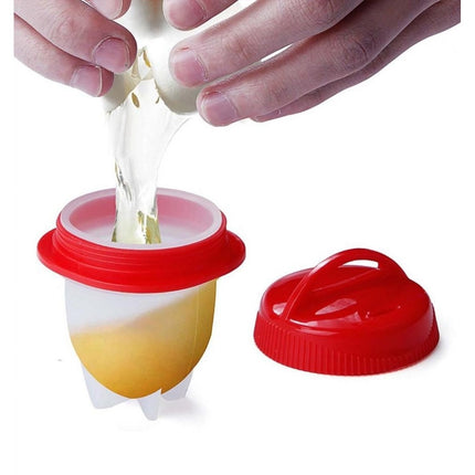 Set di 6 cuoci uova in silicone per cotture sode o omelette rapide senza guscio