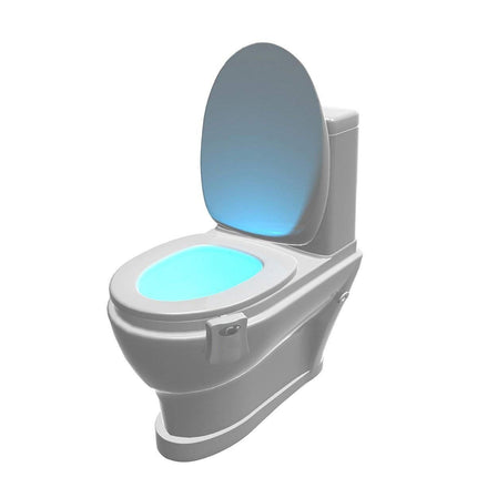 Luce per il wc con il sensore di movimento e con i LED colorati per il bagno