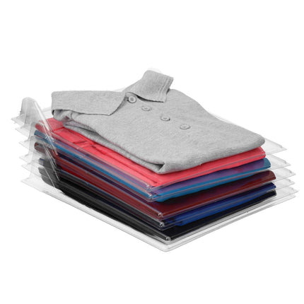 Sistema Salvaspazio per T-Shirt da 10 Unità, ideale per Armadio e Comodino