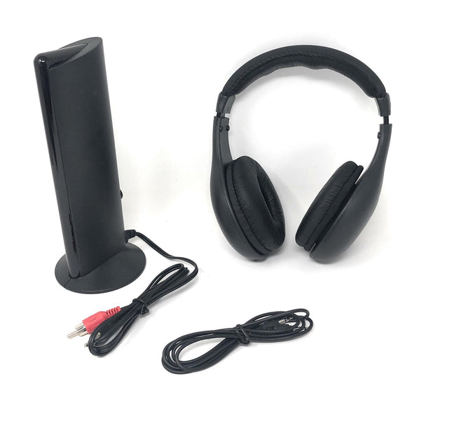 Cuffie wireless con la radio FM e per la TV e per le chat e con il trasmettitore