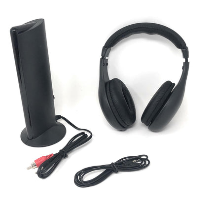 Cuffie wireless con la radio FM e per la TV e per le chat e con il trasmettitore