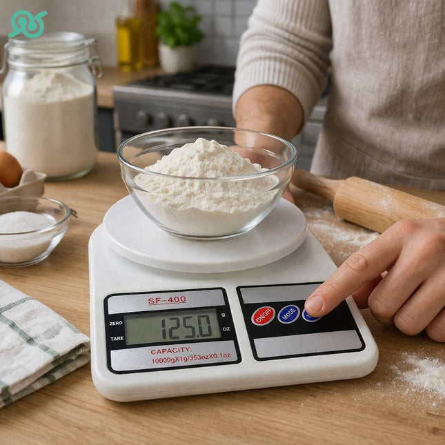 Bilancia digitale da cucina con la precisione e con le batterie AA e