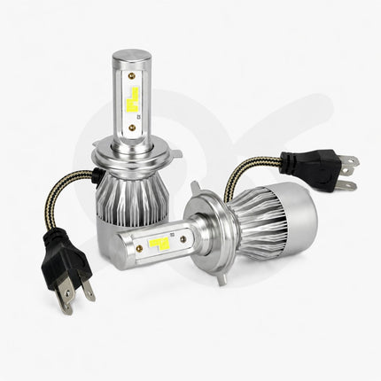 Coppia Di Lampade A Led per auto con manuale illustrato per sostituire le lampade alogene