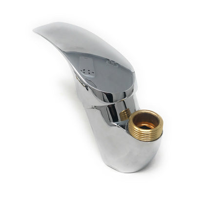 Rubinetto Per Lavello Cucina Miscelatore Canna Alta Ottone Cromato Mono Comando
