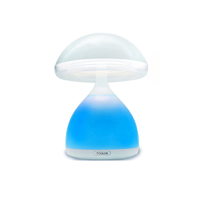 Lampada Touch Notturna Da Tavolo A Forma Di Fungo Con Led 7 Colori E Timer