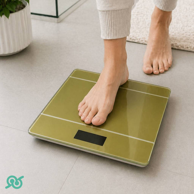 Bilancia pesapersone digitale e precisa fino a 180 kg con display LCD e batterie
