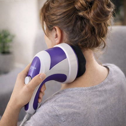 Massaggiatore elettrico per il corpo con le testine per la schiena e gambe