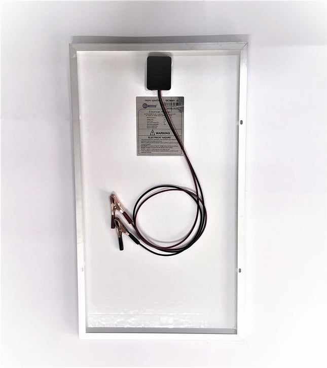 Pannello solare 30W 12V con i morsetti a pinza