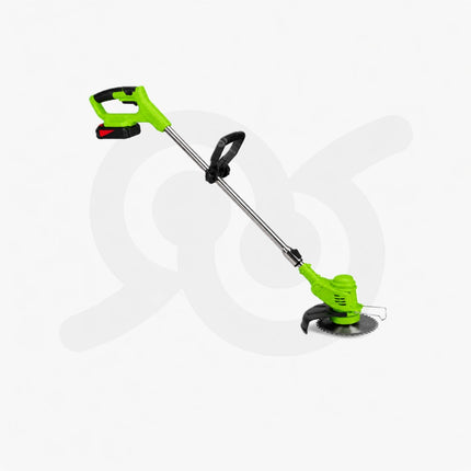 Decespugliatore a batteria 2 batterie con lama, ruote e asta telescopica