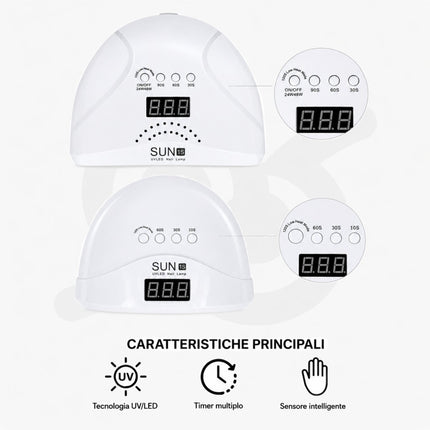 Lampada per unghie UV LED con sensore a infrarossi per il gel e il semipermanente