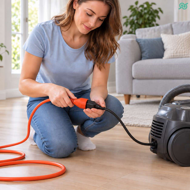 Cavo di Prolunga Schuko 15 m con Custodia per Casa e Bricolage
