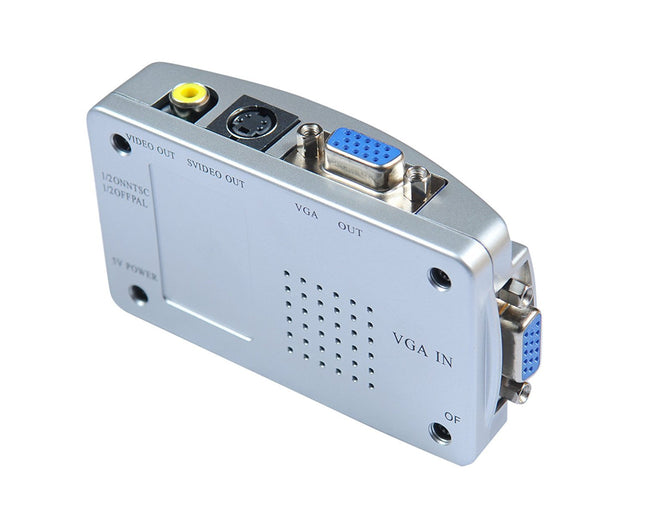Convertitore video VGA per TV e proiettori con regolazione della luminosità