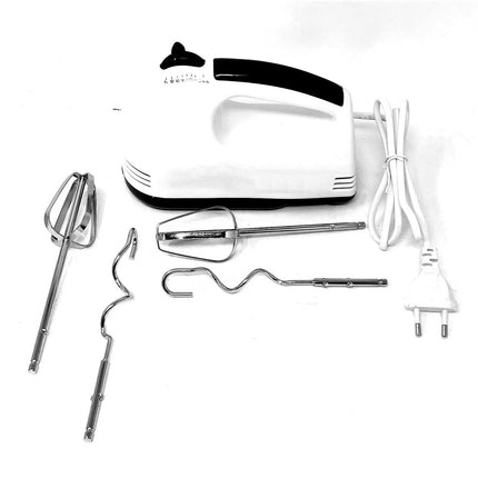 Sbattitore elettrico con le 4 fruste per i dolci e con i ganci per gli impasti