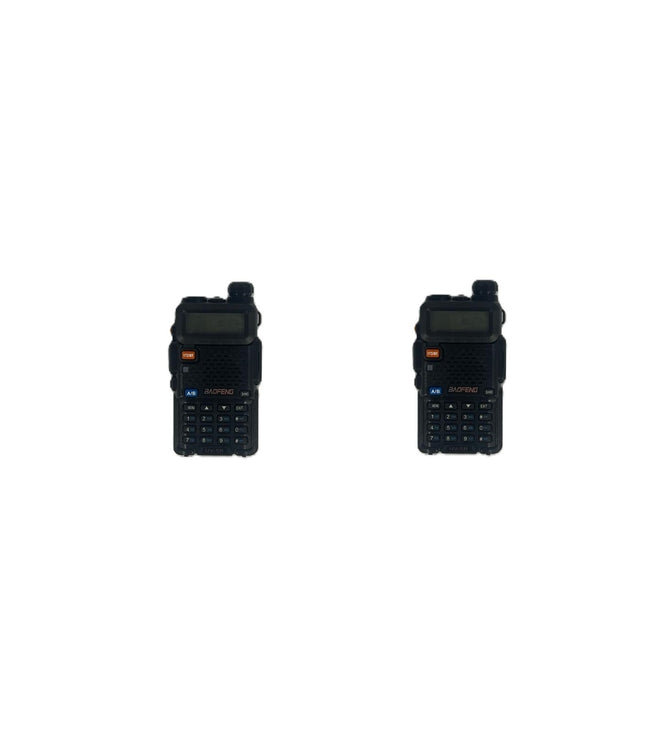 Coppia di Walkie Talkie BAOFENG UV-5R Radio Bidirezionale Display LCD Dual Band