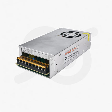 Alimentatore switching 30A 12V, professionale con protezioni per uso sicuro e stabile