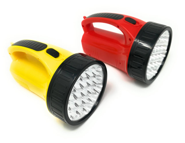 Lampada Portatile Ricaricabile 19 LED a Accensione Manuale Luce Bianca