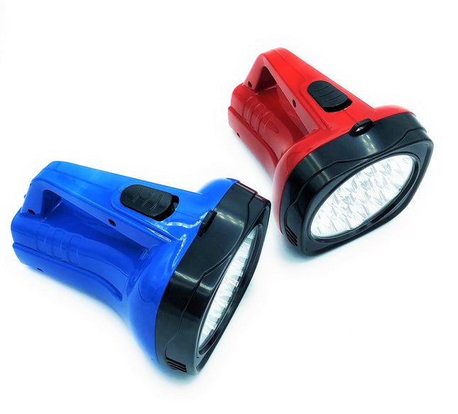 Lampada Portatile Ricaricabile 19 LED a Accensione Manuale Luce Bianca