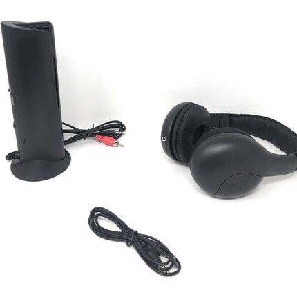 Cuffie wireless con la radio FM e per la TV e per le chat e con il trasmettitore