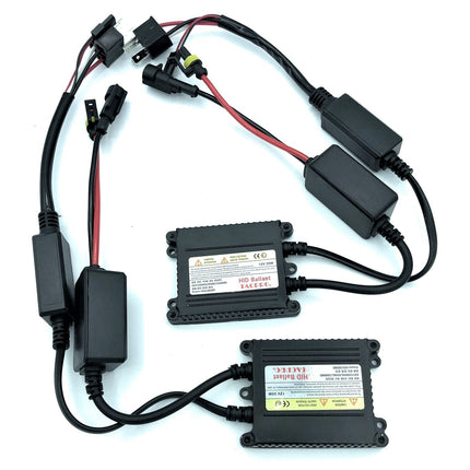 Luci Xenon Slim Kit Centraline E Lampade Hid H4-3 6000K Luce Bianca 35W Auto