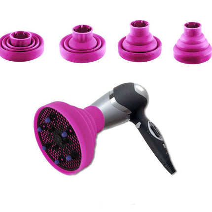 Diffusore Universale Pieghevole In Silicone Da Viaggio Per Phon Asciugacapelli