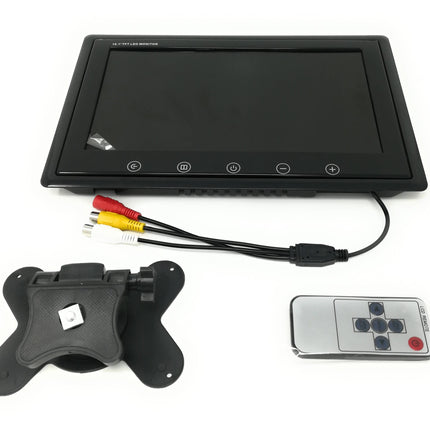 Monitor TFT LCD da 10,1 pollici con comandi touch, telecomando ed attacco da 12V