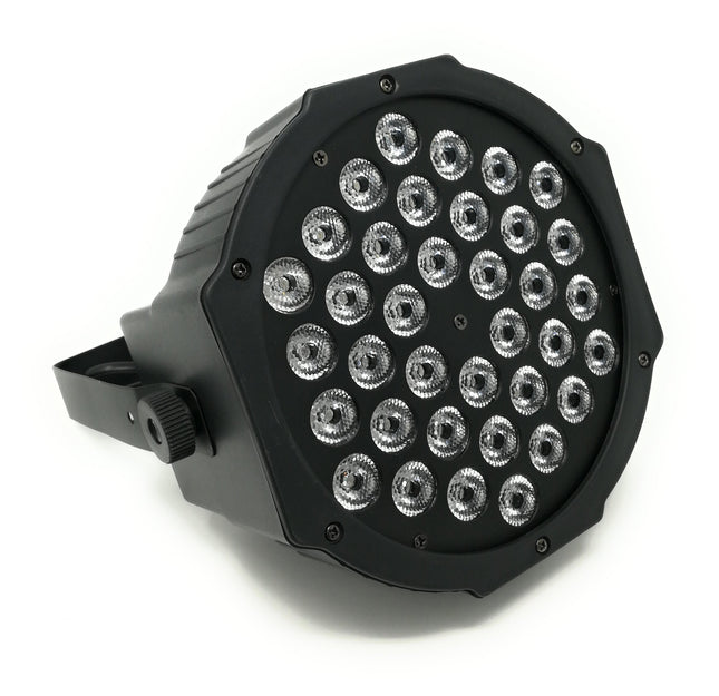 Faro Rgb 36W Con 36 Led Di Vari Colori X Discoteca Sensore Sonoro Luce Colorata