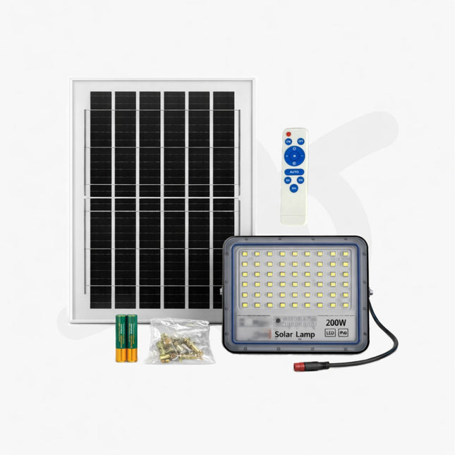 Faro solare a LED con il telecomando per il cortile e con il timer