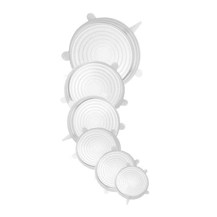 Set di 6 coperchi in silicone estensibili per una chiusura ermetica e sicura