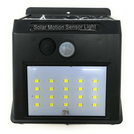 Faro Da 20 Led Con Pannello Solare E Sensore Di Movimento Faretto Crepuscolare