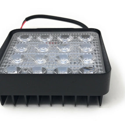 Faro 48W Quadrato Faretto Led Da Lavoro 16 Led Da 3W Di Profondità Auto Barca