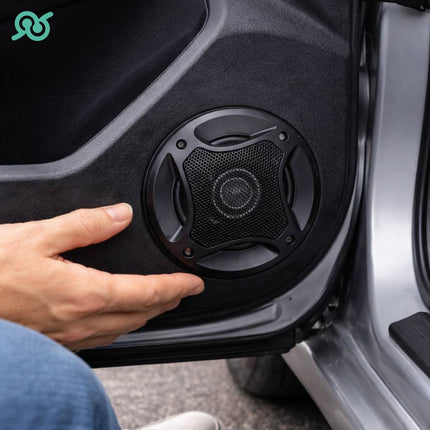 Casse per auto a tre vie da 10 cm con potenza di 300W e set di viti per il montaggio