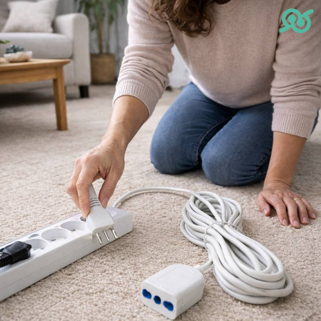Prolunga elettrica da 10 metri con il cavo lineare per la casa e per l'ufficio