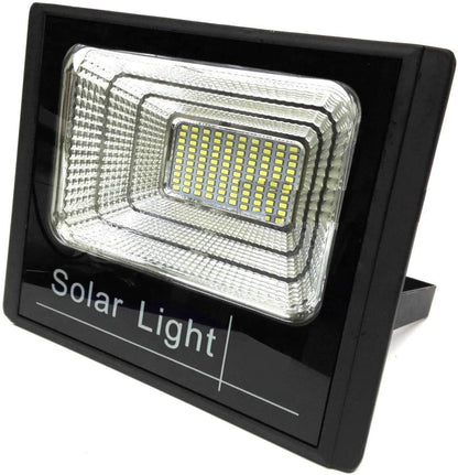 Faro A Led Con Pannello Solare Crepuscolare 10W E Telecomando A Distanza