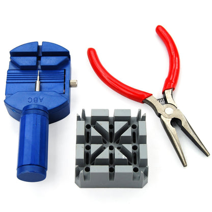 Kit Riparazione Orologi Professionale Apri Casse Maglie Batteria Cinturino 16 Pz