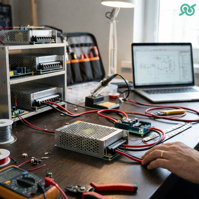 Alimentatore switching 20A 12V, professionale con protezioni per uso sicuro e stabile